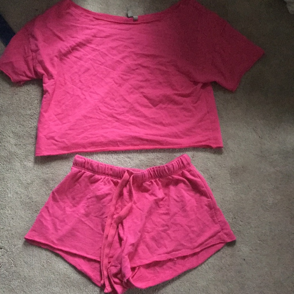 Hot pink lounge set